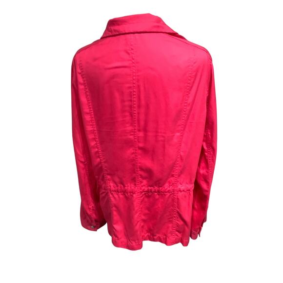 Talbots Large Hot Pink Lightweight Spring Jacket – Classic, Bright, Casual - Picture 3 of 9